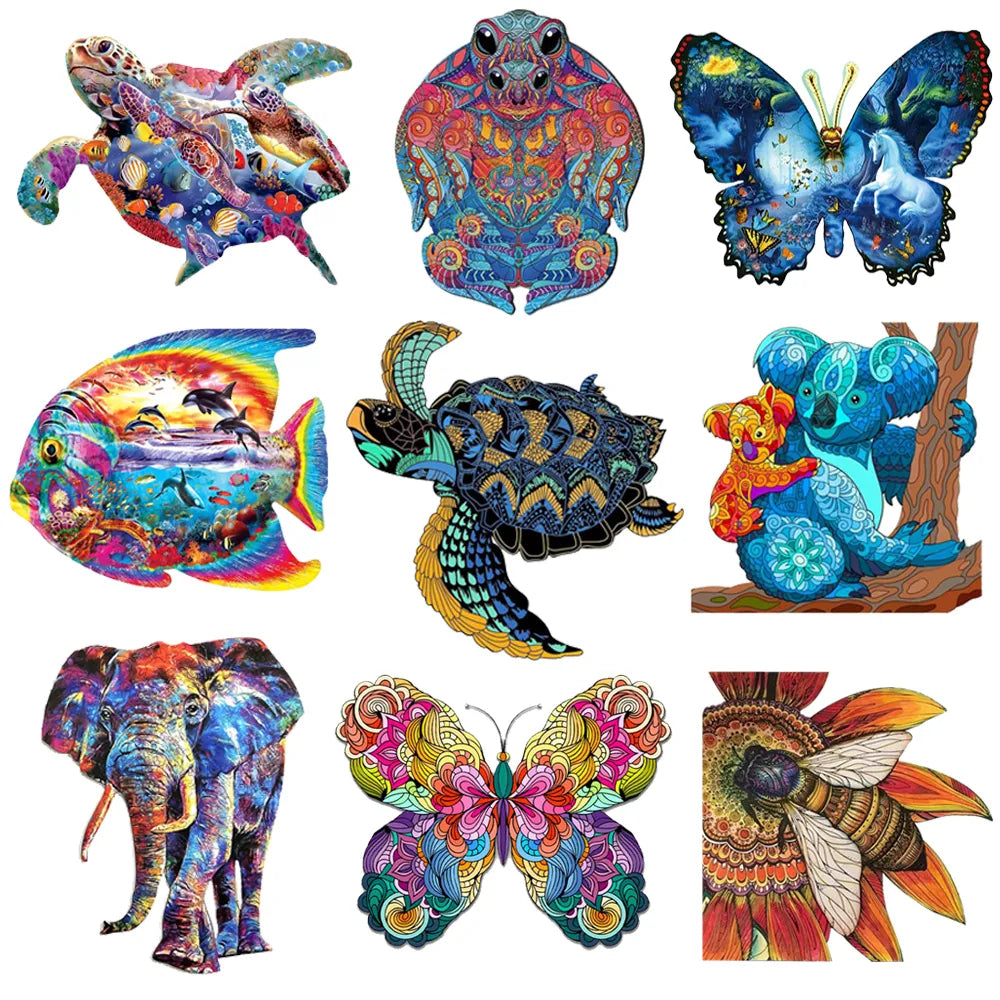 Puzzle coloré de haute qualité en Bois