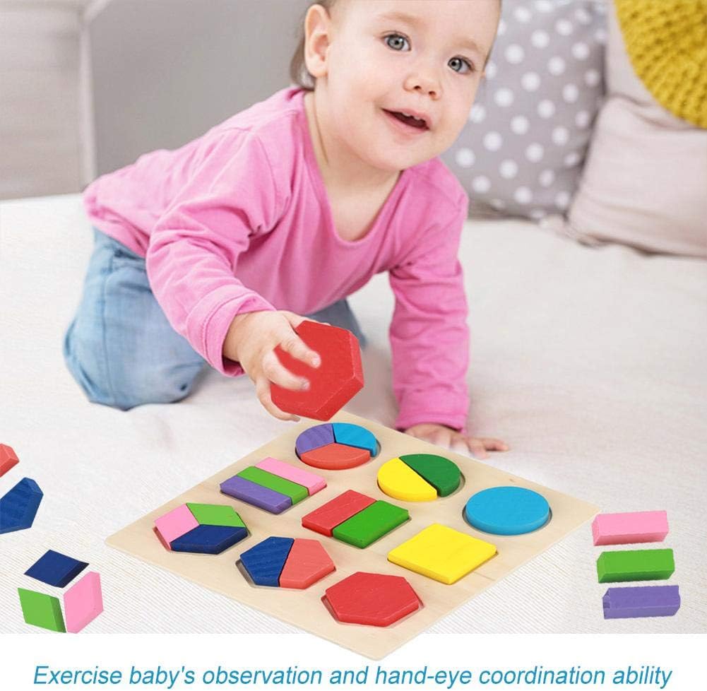 Puzzle en bois d'apprentissage des formes
