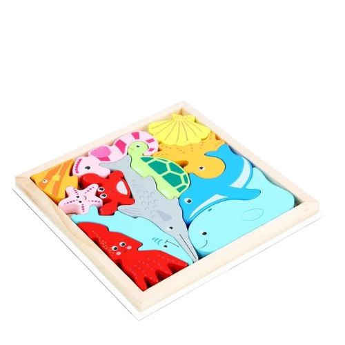 Puzzle Montessori en Bois