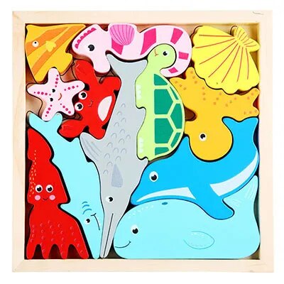Puzzle Montessori en Bois