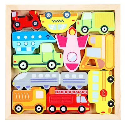 Puzzle Montessori en Bois