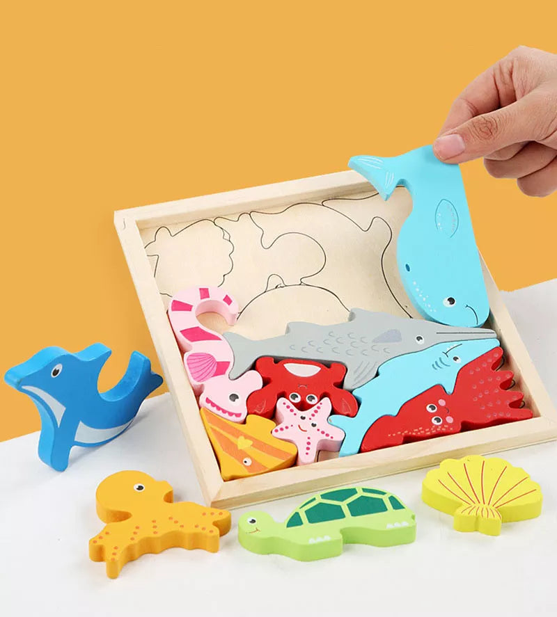 Puzzle Montessori en Bois
