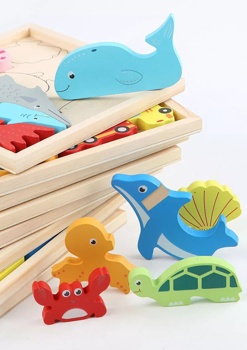Puzzle Montessori en Bois