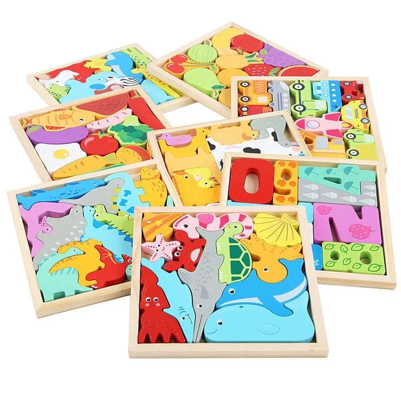 Puzzle Montessori en Bois