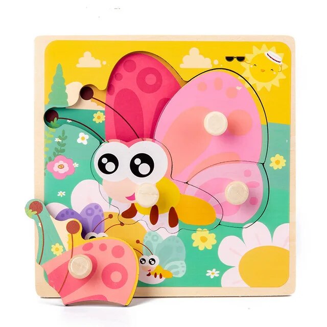 Puzzle papillon apprentissage Montessori