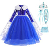Robe Bleue de princesse Elsa