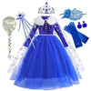 Robe Bleue de princesse Elsa