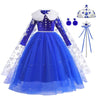 Robe Bleue de princesse Elsa