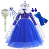 Robe Bleue de princesse Elsa
