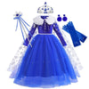 Robe Bleue de princesse Elsa