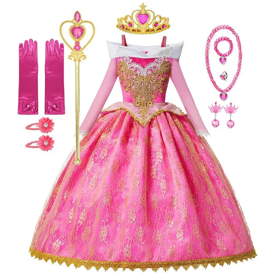 Robe Cosplay Aurore la belle au bois dormant