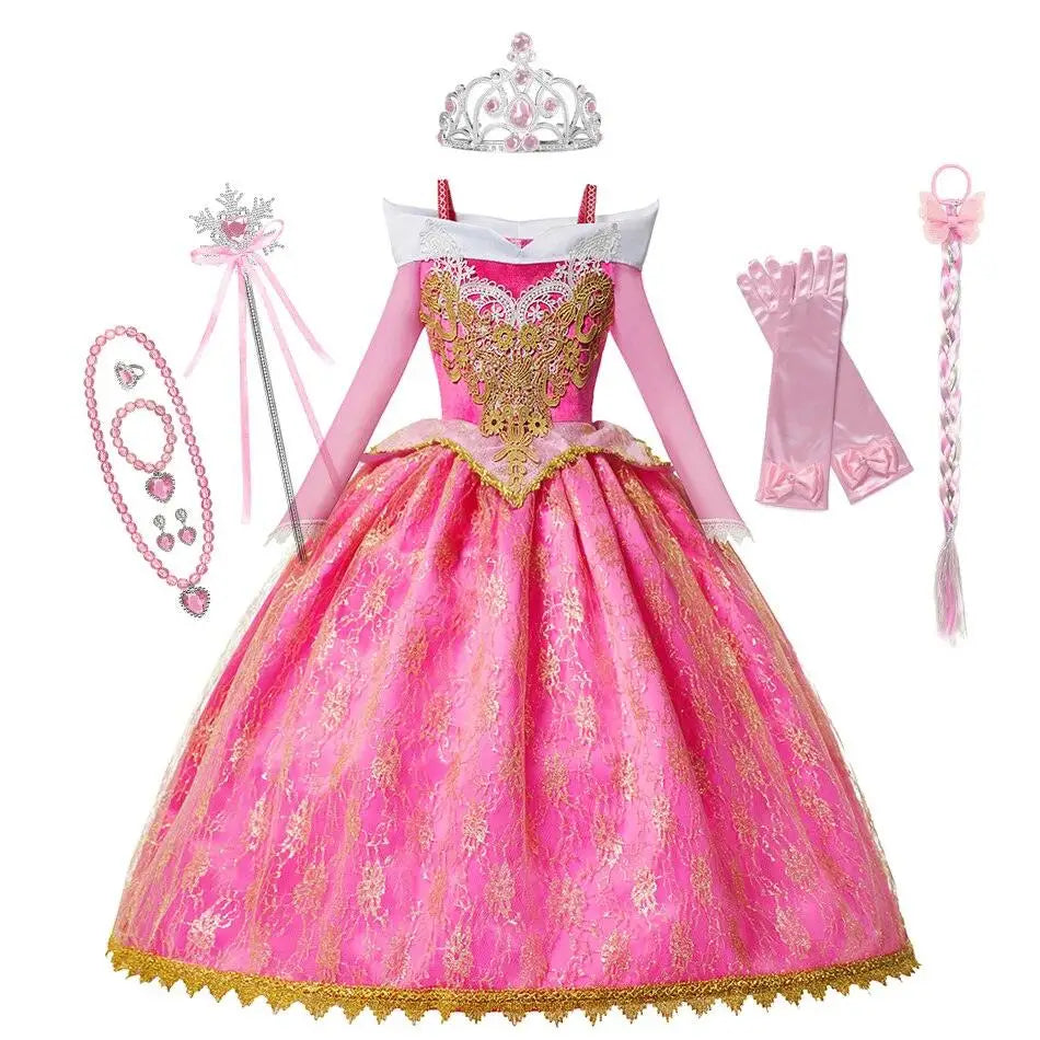 Robe Cosplay Aurore la belle au bois dormant