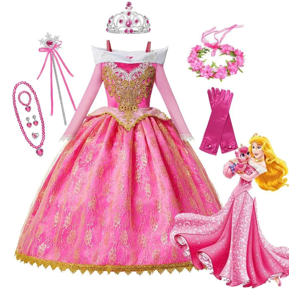 Robe Cosplay Aurore la belle au bois dormant