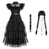 Robe Cosplay Série Mercredi Addams
