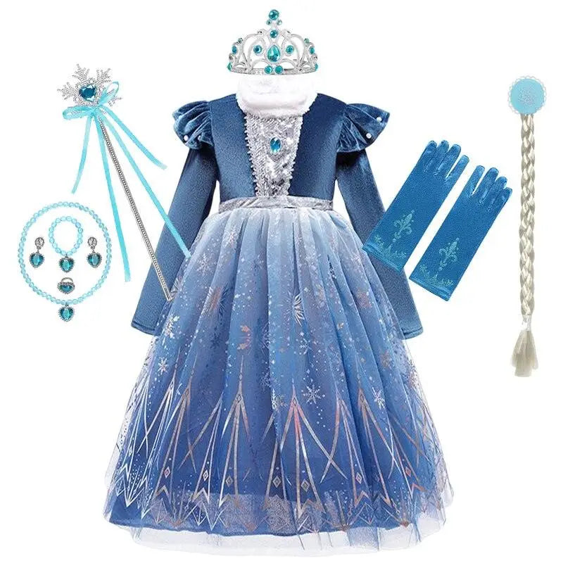 Robe de princesse Elsa Reine des neiges
