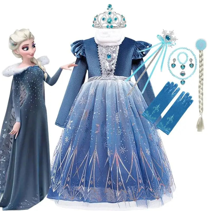 Robe de princesse Elsa Reine des neiges