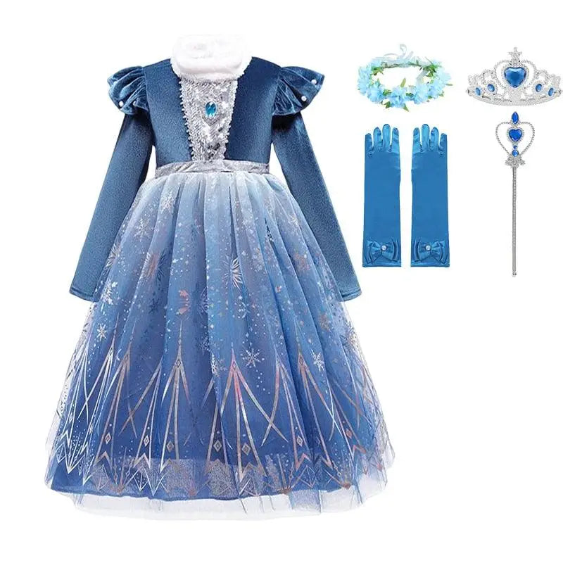 Robe de princesse Elsa Reine des neiges