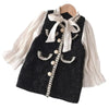 Robe décontractée nœud papillon pour filles