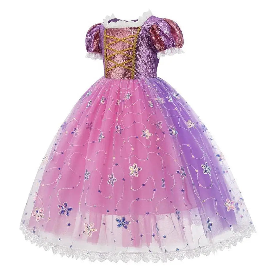 Robe Princesse Raiponce en dentelle