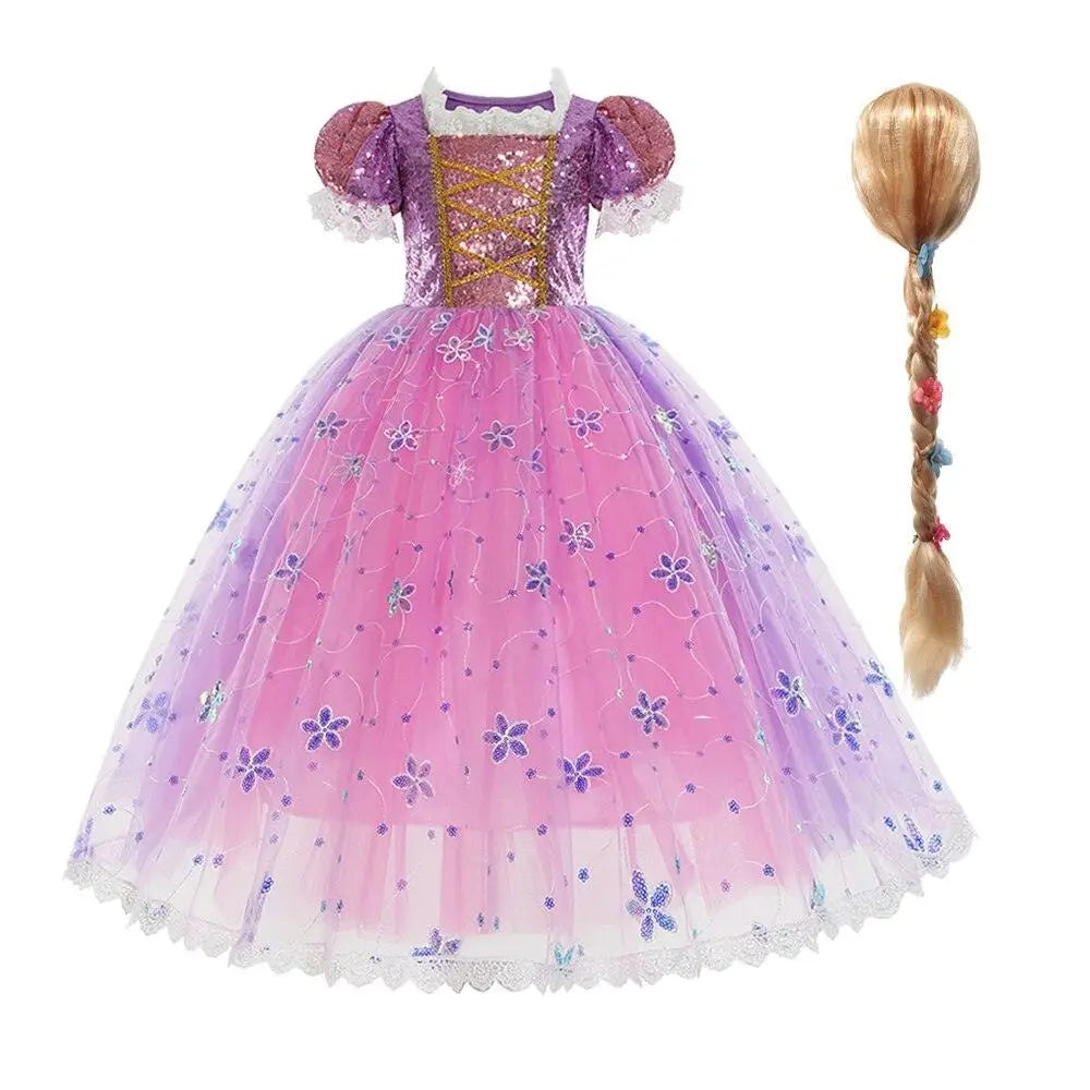 Robe Princesse Raiponce en dentelle