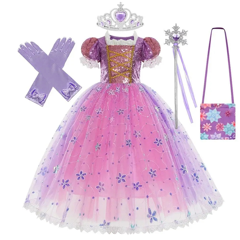 Robe Princesse Raiponce en dentelle