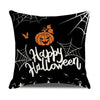 Taie coussin en lin décoration canapé Halloween