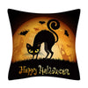 Taie coussin en lin décoration canapé Halloween