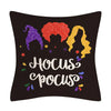 Taie coussin en lin décoration canapé Halloween