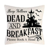 Taie coussin en lin décoration canapé Halloween