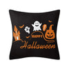 Taie coussin en lin décoration canapé Halloween