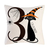 Taie coussin en lin décoration canapé Halloween