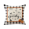 Taie coussin en lin décoration canapé Halloween