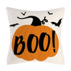 Taie coussin en lin décoration canapé Halloween
