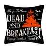 Taie coussin en lin décoration canapé Halloween