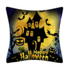 Taie coussin en lin décoration canapé Halloween