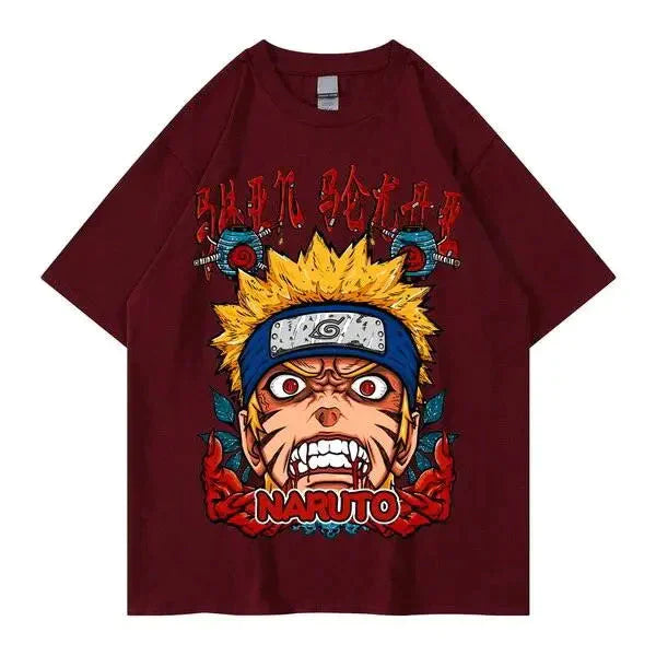 Tee shirt Naruto Anime 100% Coton
