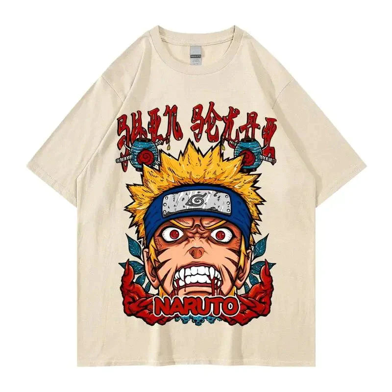 Tee shirt Naruto Anime 100% Coton