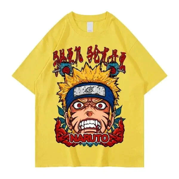 Tee shirt Naruto Anime 100% Coton