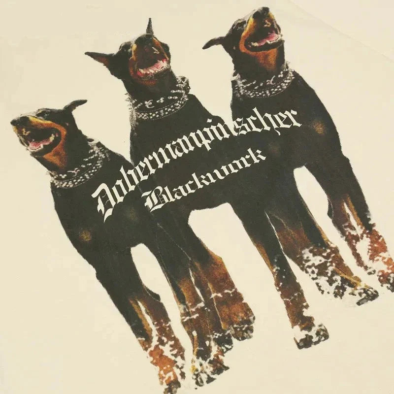 Tee Shirt Oversize Chien Doberman