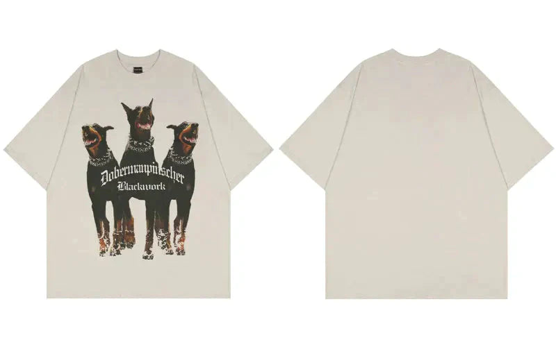 Tee Shirt Oversize Chien Doberman