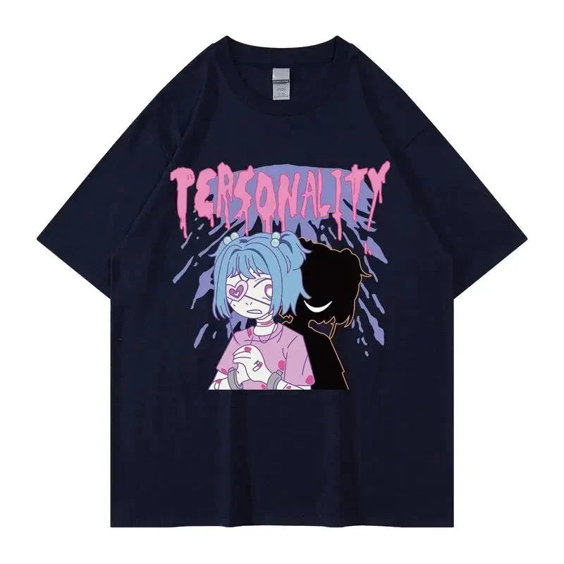Tee shirt Personality Anime 100% Coton