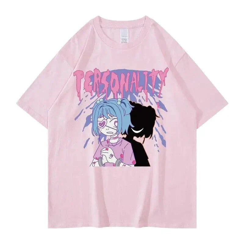 Tee shirt Personality Anime 100% Coton