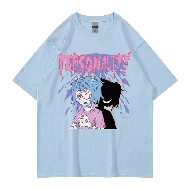 Tee shirt Personality Anime 100% Coton