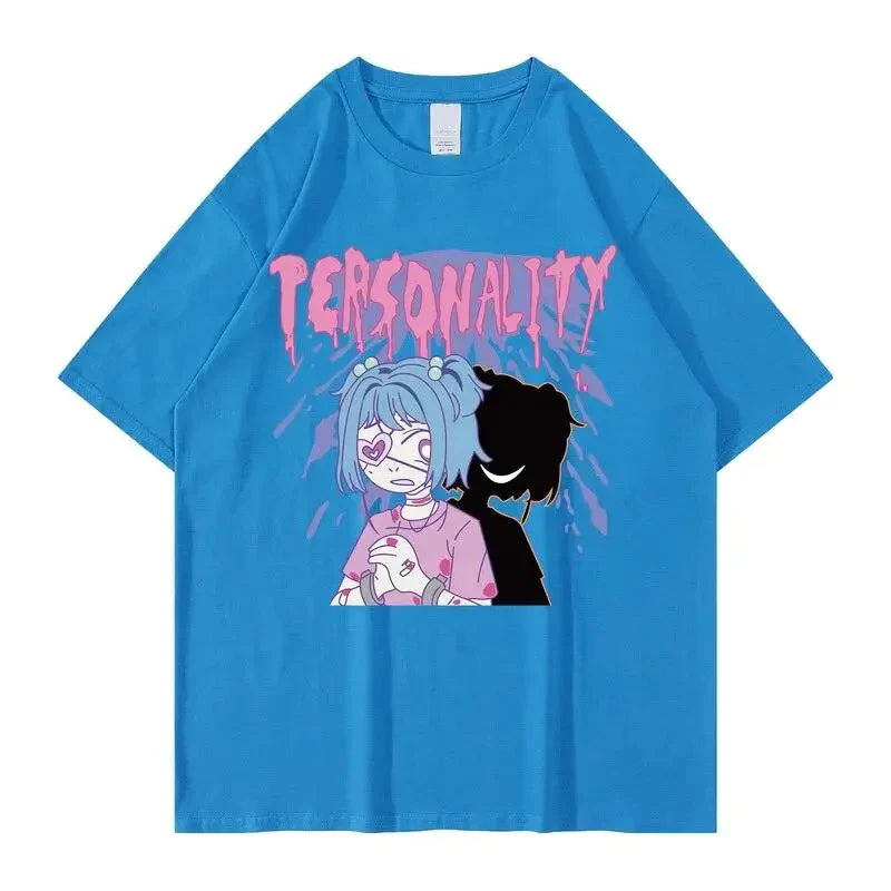 Tee shirt Personality Anime 100% Coton