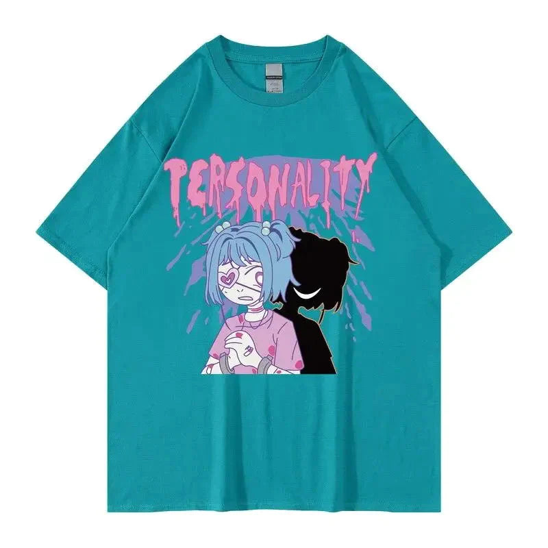 Tee shirt Personality Anime 100% Coton