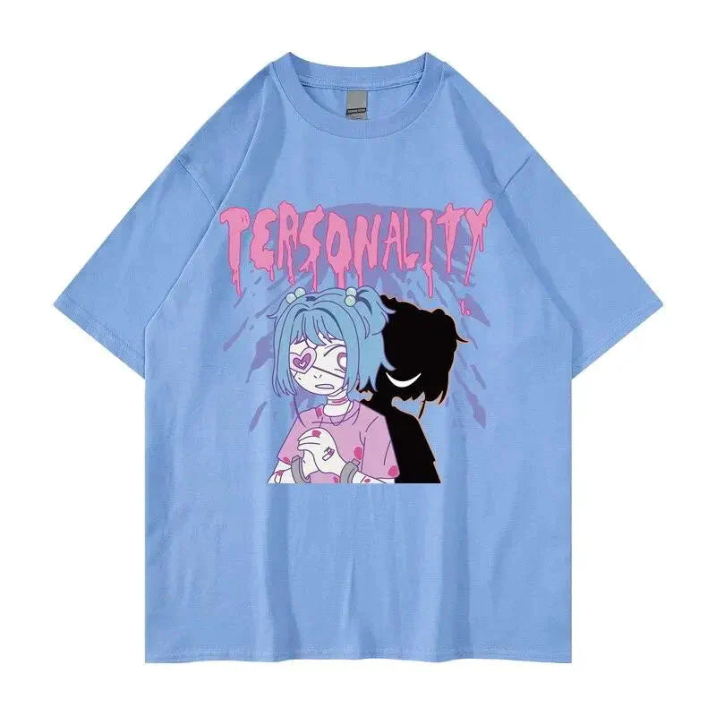 Tee shirt Personality Anime 100% Coton