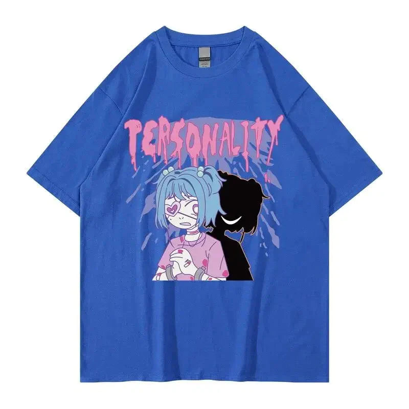 Tee shirt Personality Anime 100% Coton