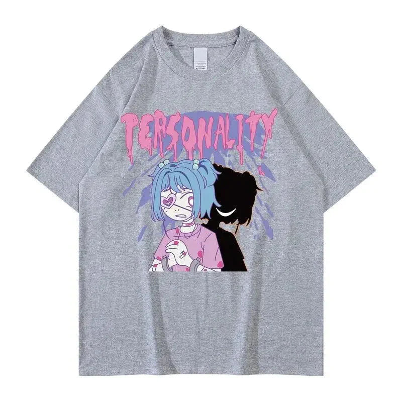 Tee shirt Personality Anime 100% Coton