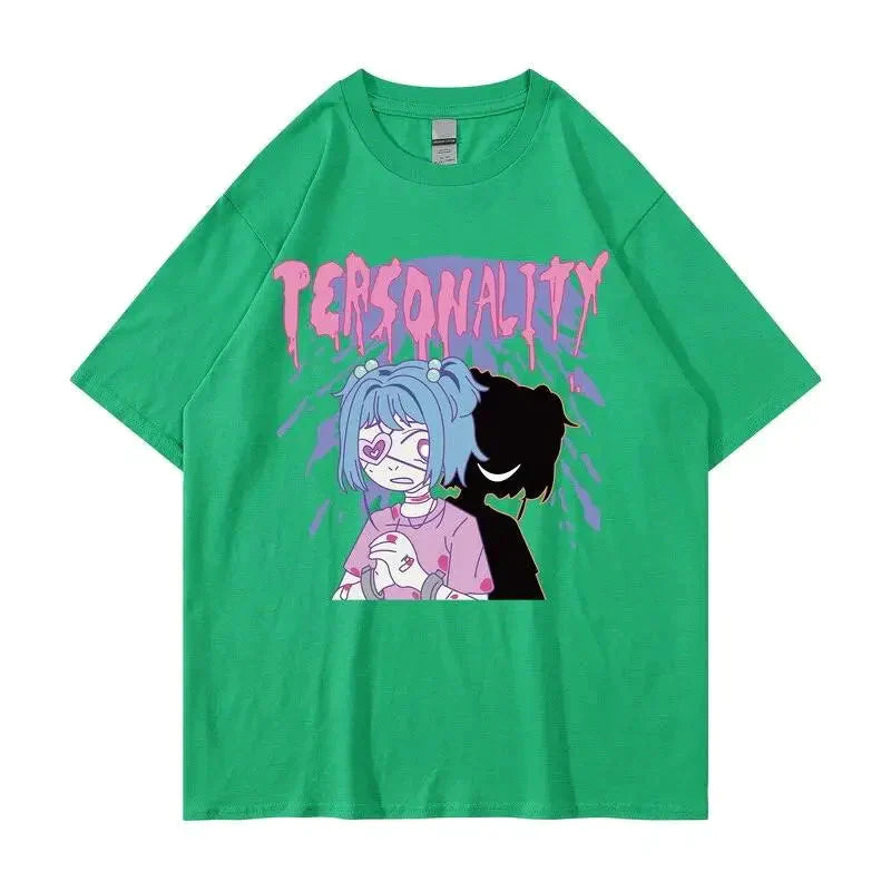 Tee shirt Personality Anime 100% Coton
