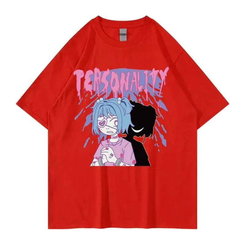 Tee shirt Personality Anime 100% Coton